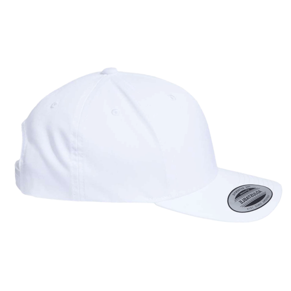 YP Classics CVC Snapback Cap, White, Right Side view