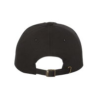 YP Classics Classic Dad Hat, Black, Back view