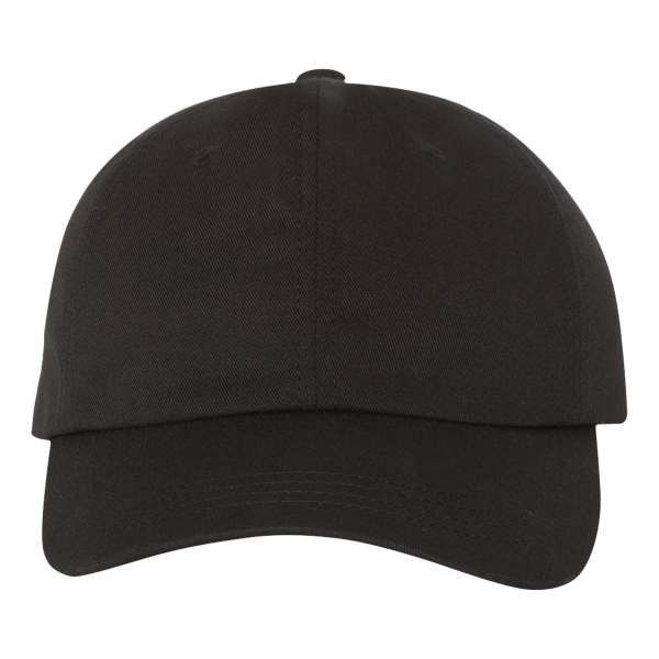 YP Classics Classic Dad Hat, Black, Front view