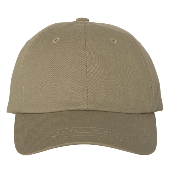 YP Classics Classic Dad Hat, Khaki, Front view