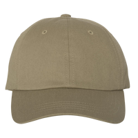YP Classics Classic Dad Hat, Khaki, Front view