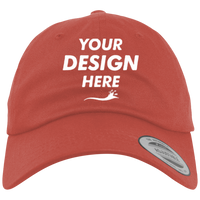 YP Classics EcoWash™ Dad Hat, Rose, Front view, Mockup