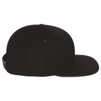 YP Classics Five-Panel Cotton Twill Snapback Cap, Black / Black, Right Side view