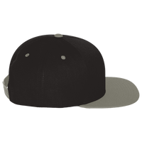 YP Classics Five-Panel Cotton Twill Snapback Cap, Black / Grey, Right Side view