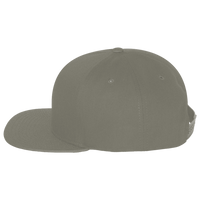 YP Classics Five-Panel Cotton Twill Snapback Cap, Grey / Grey, Left Side view