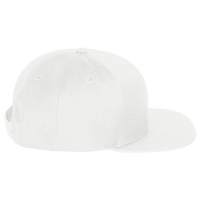 YP Classics Five-Panel Cotton Twill Snapback Cap, White / White, Right Side view
