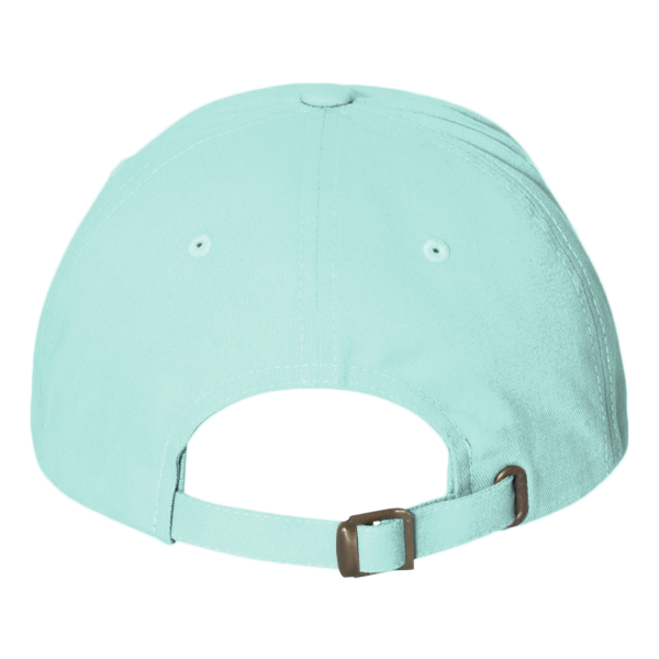 YP Classics Peached Cotton Twill Dad Hat, Diamond Blue, Back view