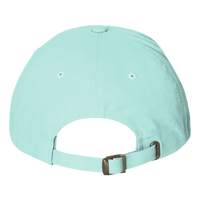 YP Classics Peached Cotton Twill Dad Hat, Diamond Blue, Back view