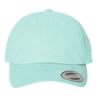 YP Classics Peached Cotton Twill Dad Hat, Diamond Blue, Front view