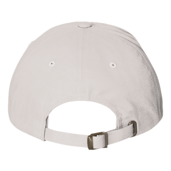 YP Classics Peached Cotton Twill Dad Hat, Light Grey, Back view