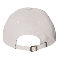 YP Classics Peached Cotton Twill Dad Hat, Light Grey, Back view