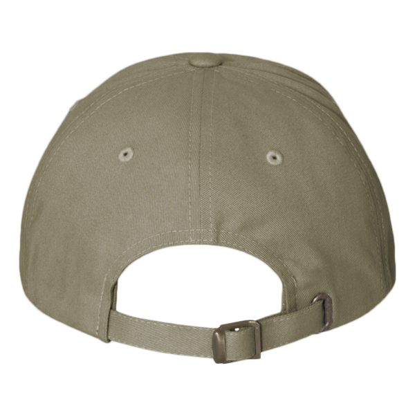 YP Classics Peached Cotton Twill Dad Hat, Loden, Back view