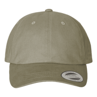 YP Classics Peached Cotton Twill Dad Hat, Loden, Front view
