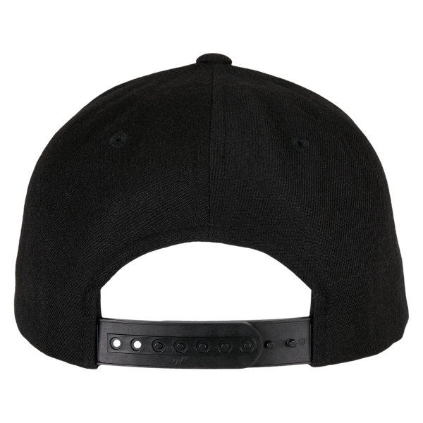 YP Classics Premium Curved Bill Snapback Cap, Black, Back view