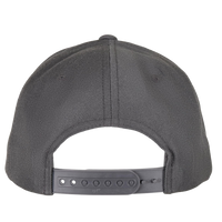 YP Classics Premium Curved Bill Snapback Cap, Dark Grey, Back view