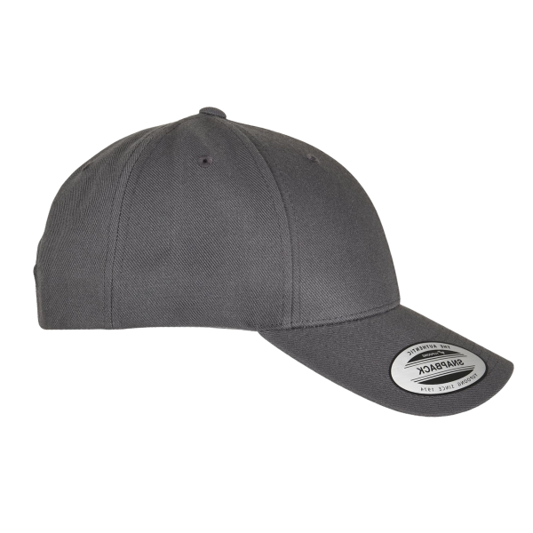 YP Classics Premium Curved Bill Snapback Cap, Dark Grey, Right Side view