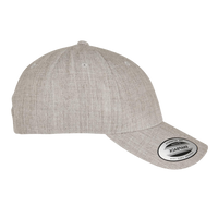 YP Classics Premium Curved Bill Snapback Cap, Heather Grey, Right Side view