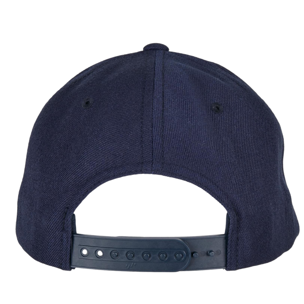 YP Classics Premium Curved Bill Snapback Cap, Navy, Back view