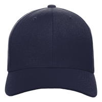 YP Classics Premium Curved Bill Snapback Cap, Navy, Front view