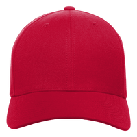 YP Classics Premium Curved Bill Snapback Cap, Red, Front view