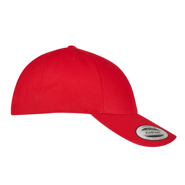 YP Classics Premium Curved Bill Snapback Cap, Red, Right Side view
