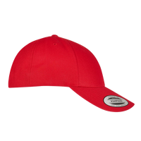 YP Classics Premium Curved Bill Snapback Cap, Red, Right Side view