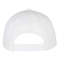 YP Classics Premium Curved Bill Snapback Cap, White, Back view