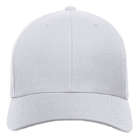 YP Classics Premium Curved Bill Snapback Cap, White, Front view