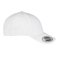 YP Classics Premium Curved Bill Snapback Cap, White, Right Side view