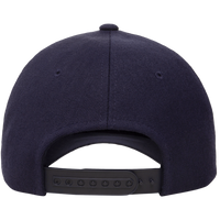 YP Classics Premium Five-Panel Curved Bill Snapback Cap, Navy, Back view