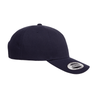 YP Classics Premium Five-Panel Curved Bill Snapback Cap, Navy, Right Side view