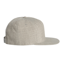 YP Classics Premium Five-Panel Snapback Cap, Heather Grey / Heather Grey, Right Side view