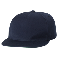 YP Classics Premium Five-Panel Snapback Cap, Navy / Navy, Front view