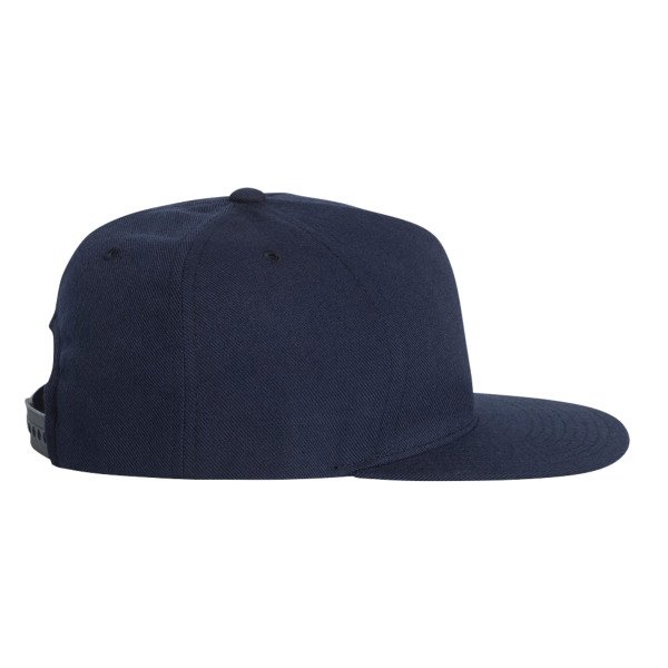 YP Classics Premium Five-Panel Snapback Cap, Navy / Navy, Right Side view