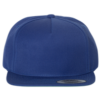 YP Classics Premium Five-Panel Snapback Cap, Royal / Royal, Front view