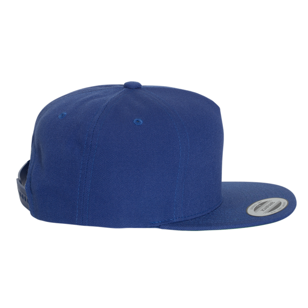 YP Classics Premium Five-Panel Snapback Cap, Royal / Royal, Right Side view