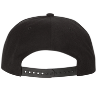 YP Classics Premium Flat Bill Snapback Cap, Black / Camo, Back view