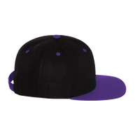YP Classics Premium Flat Bill Snapback Cap, Black / Purple, Right Side view