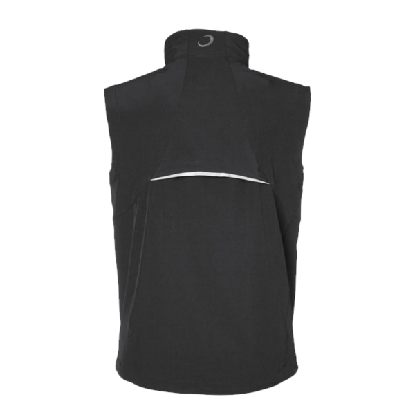 Zero Restriction Men's Full-Zip Vest, Black, Back view