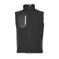 Zero Restriction Men's Full-Zip Vest, Black, Front view