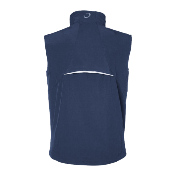 Zero Restriction Men's Full-Zip Vest, Navy, Back view