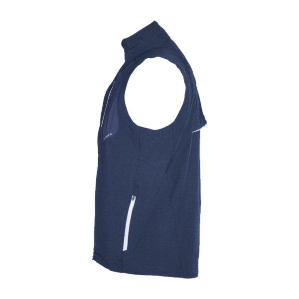 Zero Restriction Men's Full-Zip Vest, Navy, Left Side view