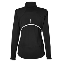 Zero Restriction Women's Sofia Quarter-Zip Pullover, Black, Back view