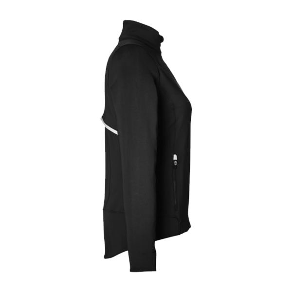 Zero Restriction Women's Sofia Quarter-Zip Pullover, Black, Right Sleeve view
