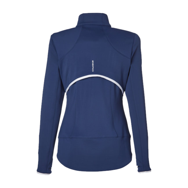 Zero Restriction Women's Sofia Quarter-Zip Pullover, Storm, Back view