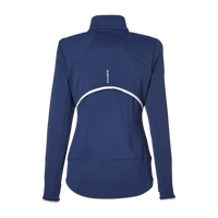 Zero Restriction Women's Sofia Quarter-Zip Pullover, Storm, Back view