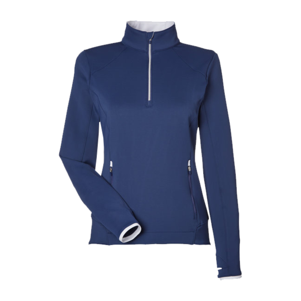 Zero Restriction Women's Sofia Quarter-Zip Pullover, Storm, Front view