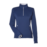 Zero Restriction Women's Sofia Quarter-Zip Pullover, Storm, Front view
