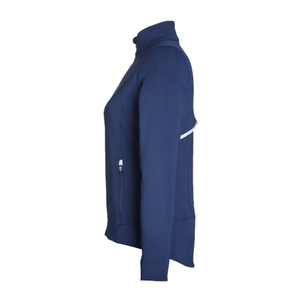 Zero Restriction Women's Sofia Quarter-Zip Pullover, Storm, Left Sleeve view