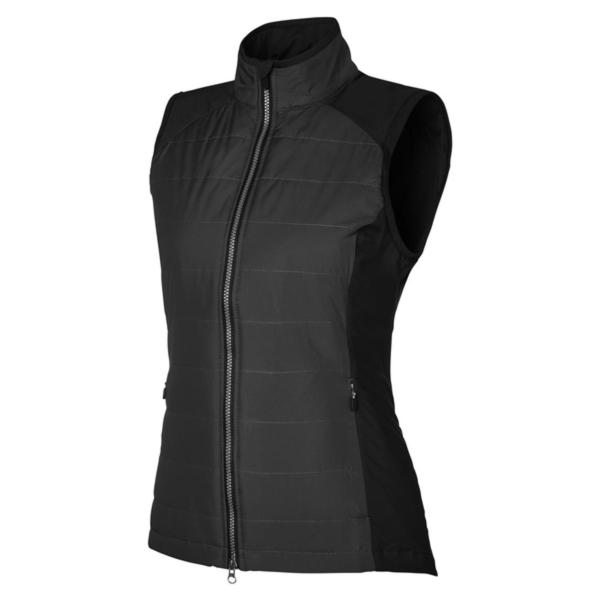 Zero Restriction Women's Tess Hybrid Vest, Black, Front view